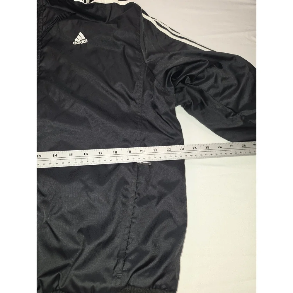 Vintage 90s/2000s Y2K Adidas Insulated Hooded Windbreaker Jacket – Men's Black